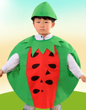 万圣节儿童服装环保服装时装秀幼儿园水果服造型装扮演出服南瓜服