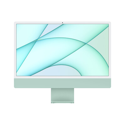 Apple iMac 24英寸 4.5K屏 新款八核M1芯片(8核图形处理器) 8G 256G SSD 一体式电脑主机 绿色 MGPH3CH/A