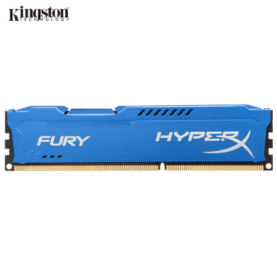 金士顿(Kingston)骇客神条 Fury系列 DDR3 1600 8GB台式机内存(HX316C10F/8)蓝色