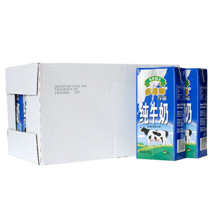 德国 进口牛奶 多美鲜（SUKI）全脂牛奶1L*12盒