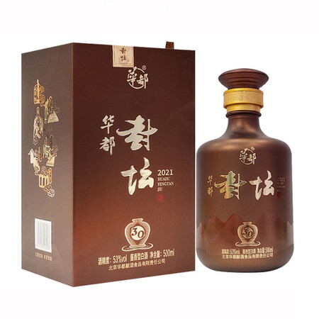 华都酒华都封坛30酱香型白酒53度纯粮酿造封坛30酒500ml单瓶装