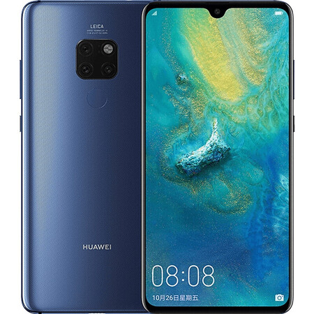 华为huawei华为mate20全网通4g手机宝石蓝6gb64gb