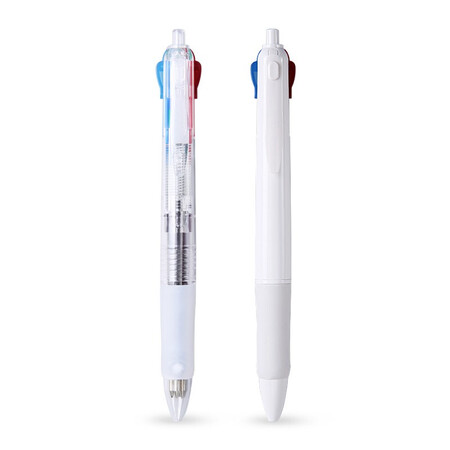 晨光按动四色圆珠笔 0.5mm黑蓝红绿 ABP80307 10支装 /盒（单位：盒）