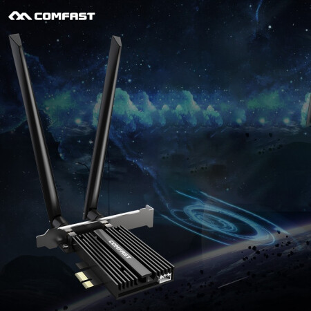 COMFAST网卡COMFAST CF AX180 PRO无线网卡台式机PCIE蓝牙5 2千兆1800Mbps双频5G电脑内置独立wifi