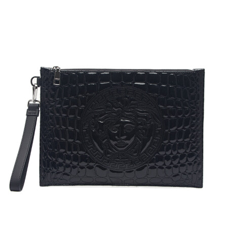 【18秋冬新款】versace/范思哲 男包漆皮美杜莎头像手包 奢侈品dp85