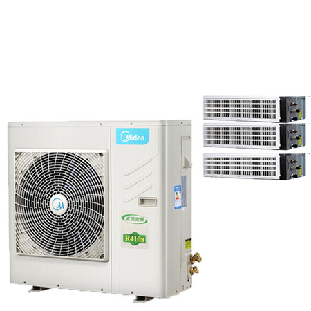 美的(midea) 【0元安装】中央空调家用变频冷暖一拖三