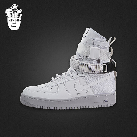 nike sf air force 1 耐克女鞋 高帮af1空军一号 蓝色 休闲板鞋