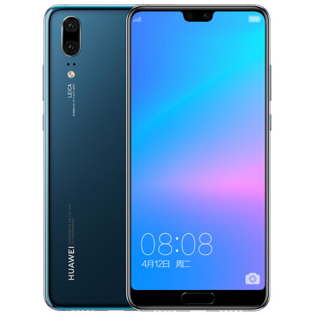 华为huawei p20 ai智慧全面屏 6gb  128gb 宝石蓝 全网通版 移动联通