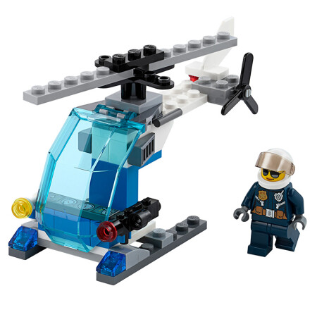 乐高 城市系列 5岁-12岁 警用直升机 30351 儿童 积木 玩具lego