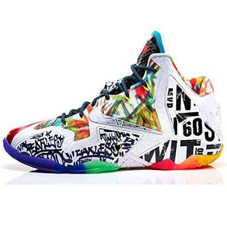 全球购耐克(nike)lebron xi premium 詹姆斯炫酷配色男士鸳鸯鞋篮球鞋