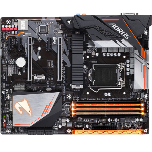 技嘉(gigabyte)h370 aorus gaming 3 wifi"吃鸡"电竞主板(intel h