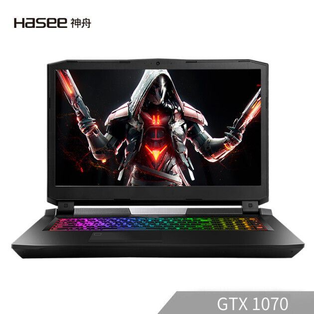 神舟hasee战神gx8cr6s1gtx107094色域120hz电竞屏173英寸游戏笔记本