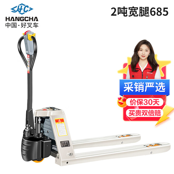 杭叉电动地牛2吨48V15AH锂电池托盘搬运车雷翼系列CBD20-WS-D外宽685叉长1150mm