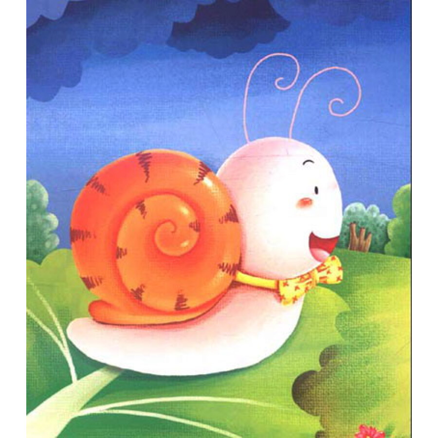 噜噜熊·小虫子绘本故事:小蜗牛,要下雨了