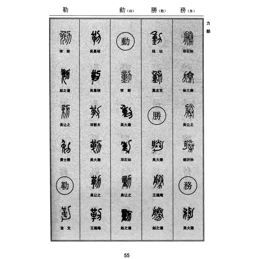 中国篆书字典(袖珍本)