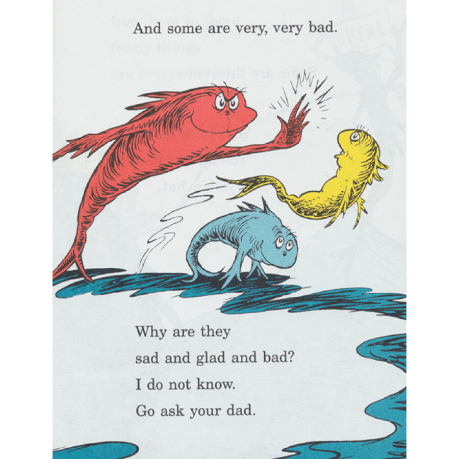 one fish two fish red fish blue fish一条鱼两条鱼 英文原版