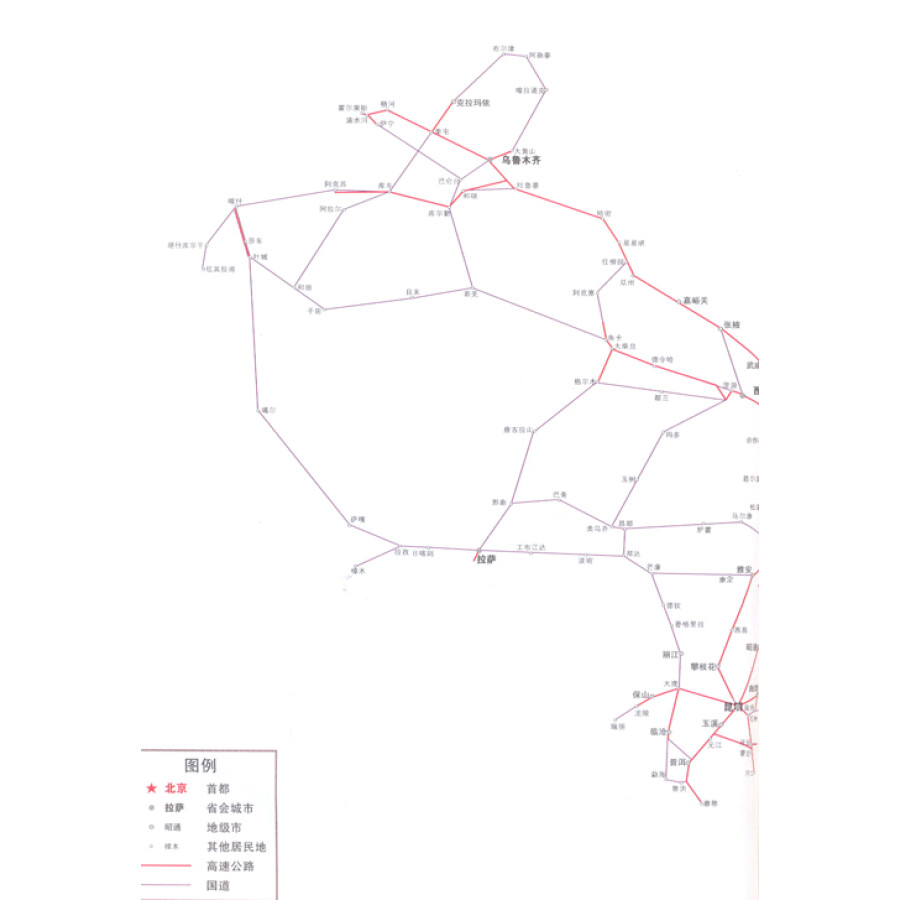 手绘中国地图黑白