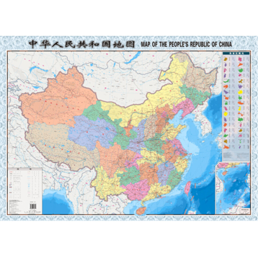 表示了中国主要山脉,河流等自然要素及我国34个省级行政单位的地理图片