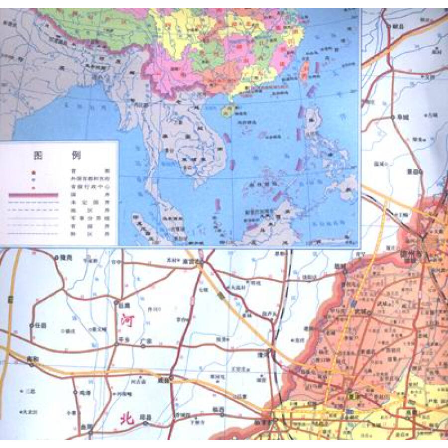 山东省地图(1:750000最新)图片