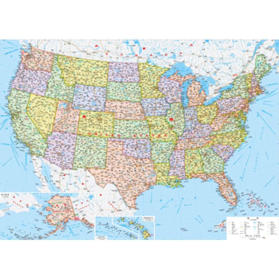 美国地图图片