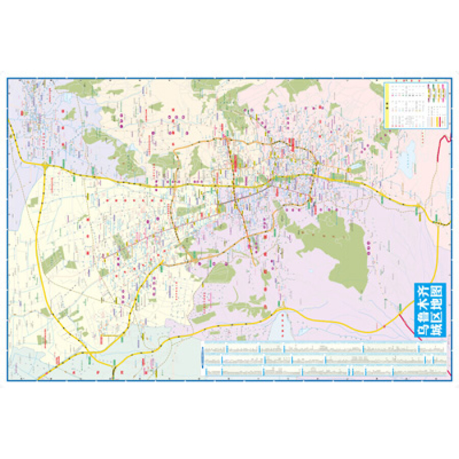 2013乌鲁木齐city城市地图图片