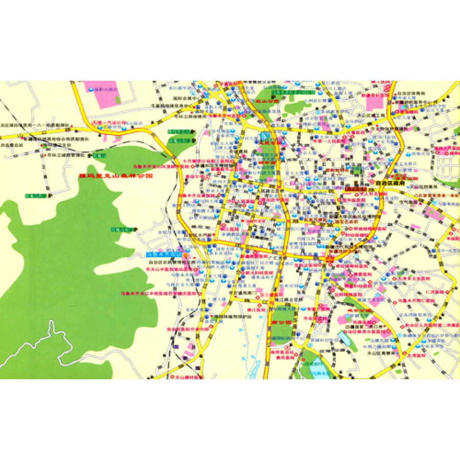 旅游地图 中短途自驾出行专用地图系列:新疆,甘肃,青海,西藏交通地图图片