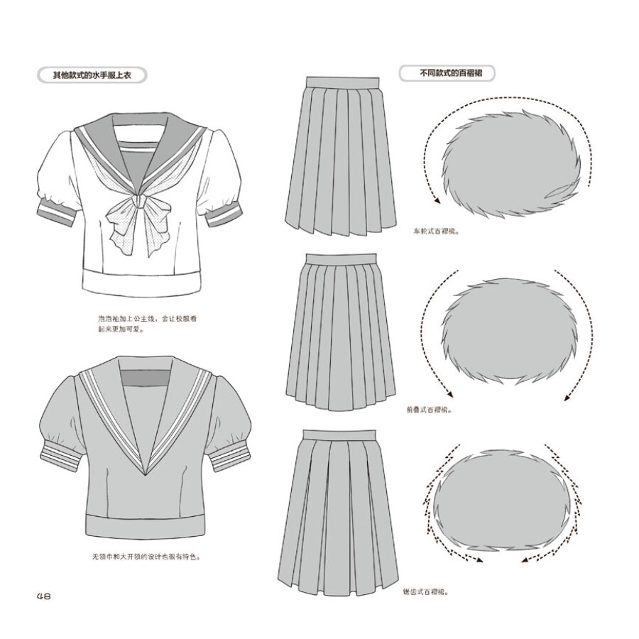 萌系美少女绘制技法5:服装与配饰