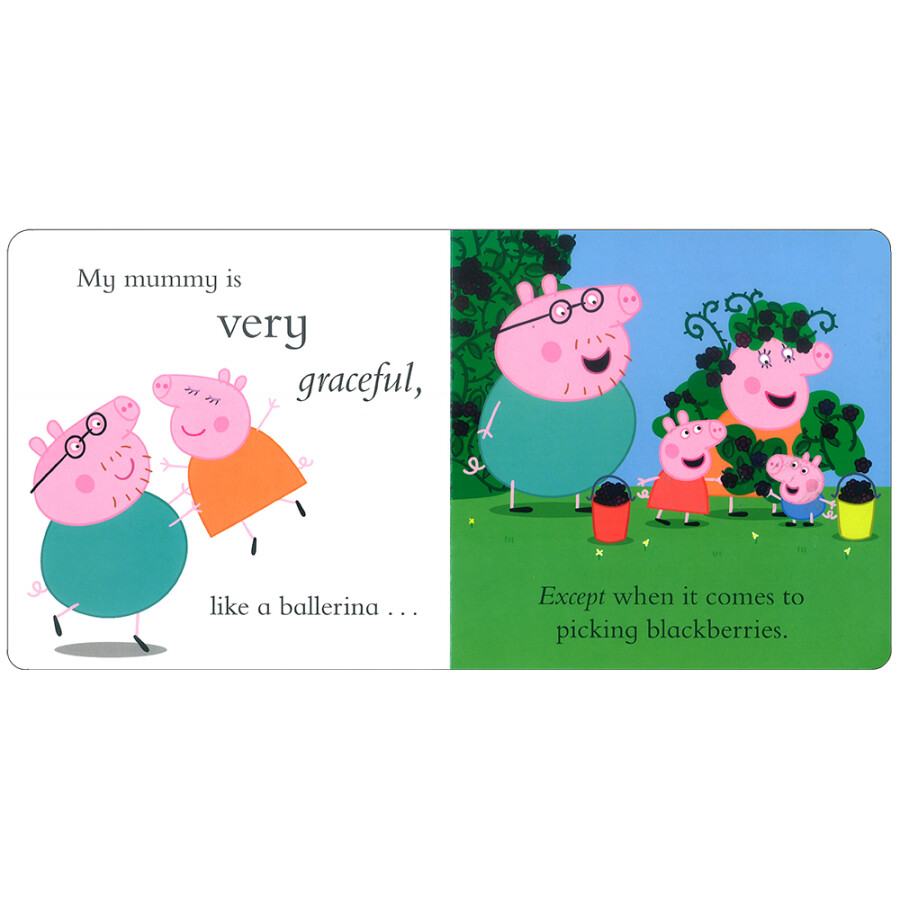 小猪佩奇 英文原版 peppa"s family - rigid slipcase containing 4