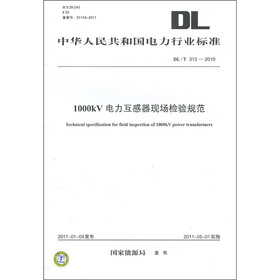 中华人民共和国电力行业标准（DL/T 313-2010）：1000kV电力互感器现场检验规范