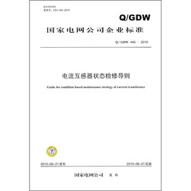 国家电网公司企业标准（Q／GDW 445-2010）：电流互感器状态检修导则