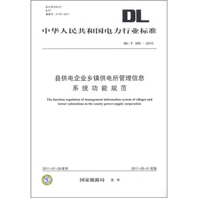 中华人民共和国电力行业标准（DL／T 389－2010）：县供电企业乡镇供电所管理信息系统功能规范