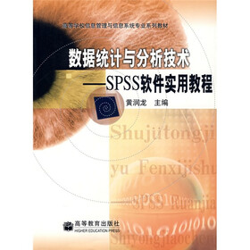 高等学校信息管理与信息系统专业系列教材：数据统计与分析技术（SPSS软件实用教程）