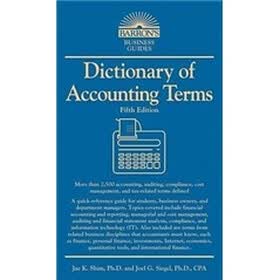 Dictionary of Accounting Terms (Barron's Business Dictionaries)