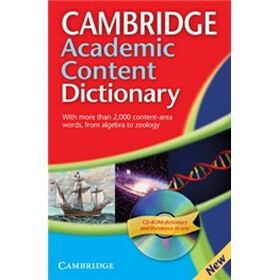 Cambridge Academic Content Dictionary Paperback with CD-ROM (Pap/Cdr edition)