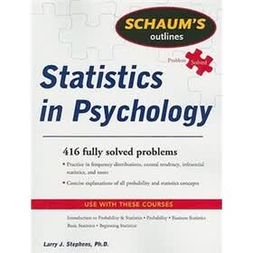 Schaum's Outline of Statistics in Psychology (Schaum's Outline Series)