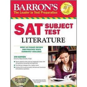 Barron's SAT Subject Test: Literature with CD-ROM, 5th Edition