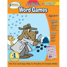 Hooked on Phonics First Grade Word Games Workbooks