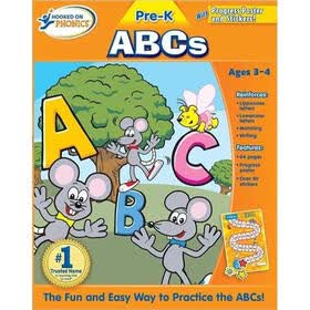 Hooked Phonics Pre-K ABCs Workbook