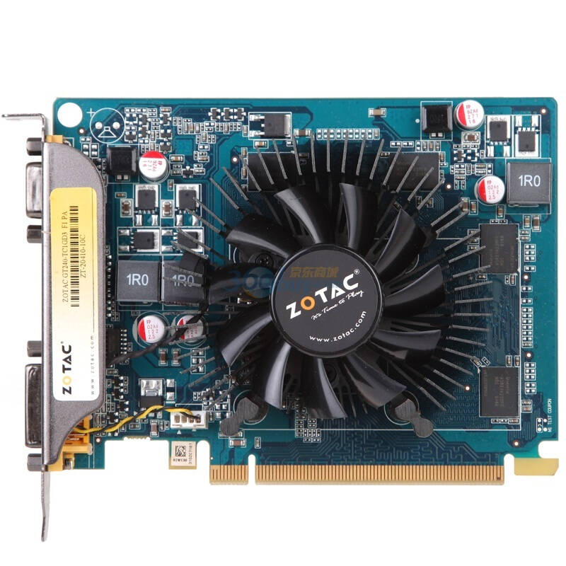 索泰(zotac)gt240-tc1gd3 f1 pa 550/1800 512m/128位 ddr3 pci-e