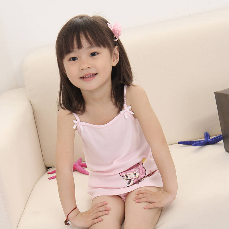 唯路易(viv&lul)女童纯棉透气吊带l214521 粉红 170身高160-170cm体重