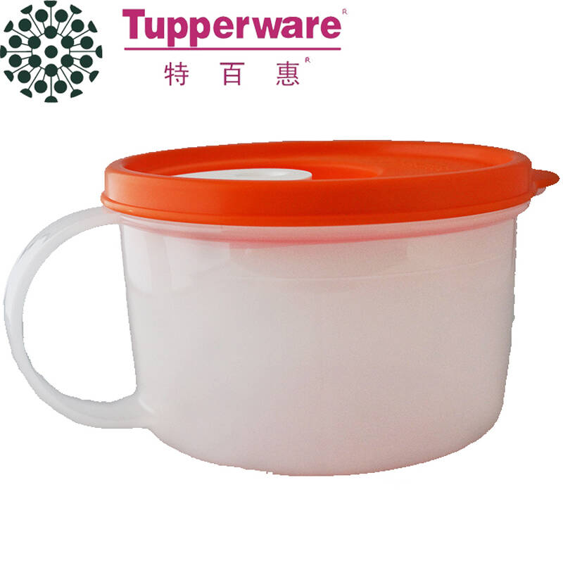 tupperware/特百惠 微波水晶汤碗 三色可选 460ml 红色