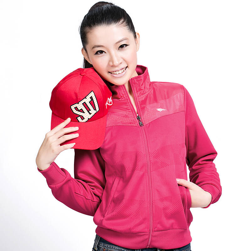 温克 <em>女式</em>秋冬<em>针织夹克</em>外套 长袖开衫卫衣运动