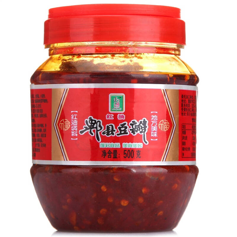蓬悦 红油 郫县豆瓣 500g 自营