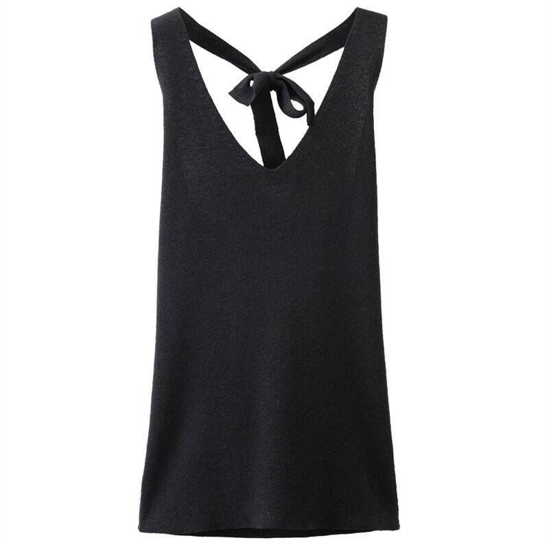 佐丹奴 (giordano) 针织衫 女ladies性感挂脖小背心 02351072 02black