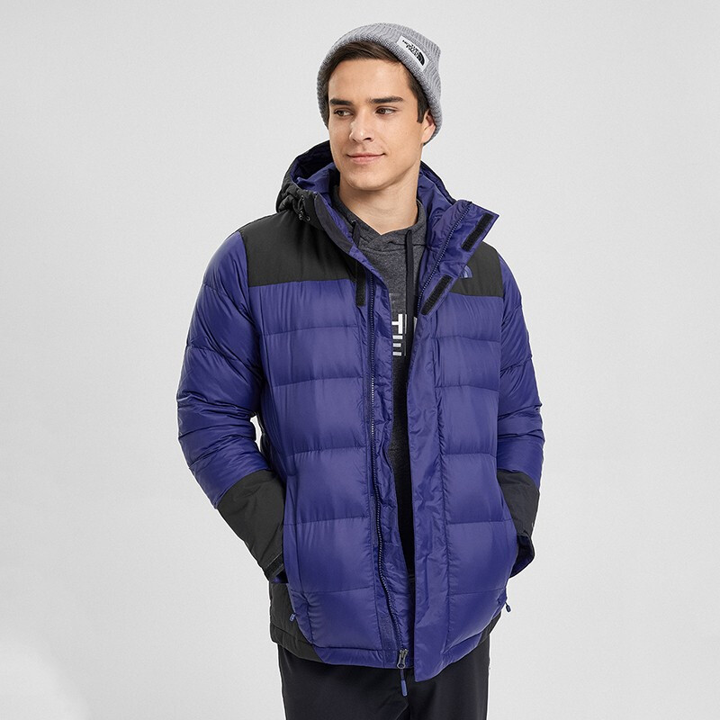 thenorthface北面羽绒服男户外保暖上新3rkbqz1蓝色xl
