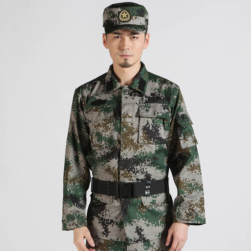 博尔美07式陆军夏季迷彩作训服装林地丛林数码迷彩服新式长袖迷彩训练