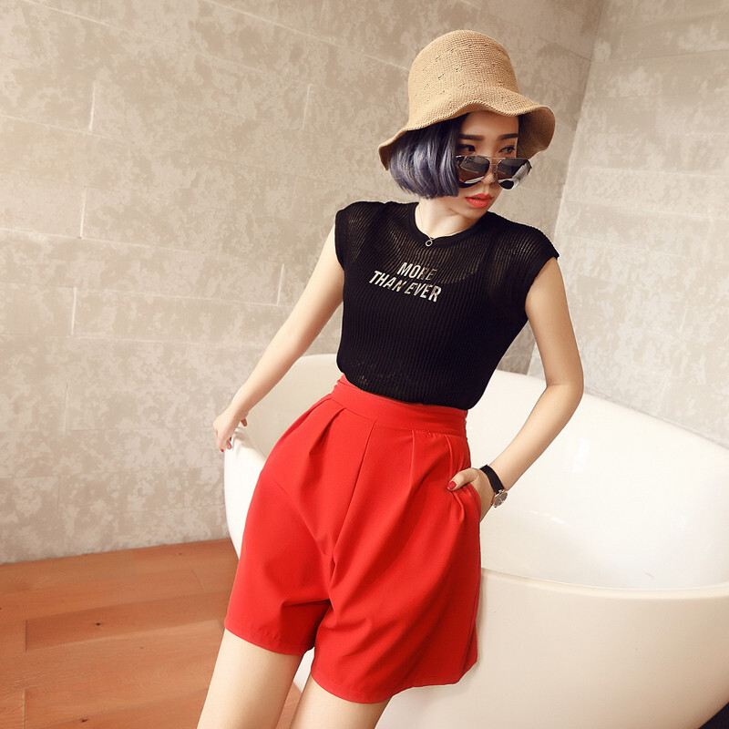 秀尔之卉～时尚休闲女装显瘦宽松短裤女五分裤2015夏装韩版阔腿热裤