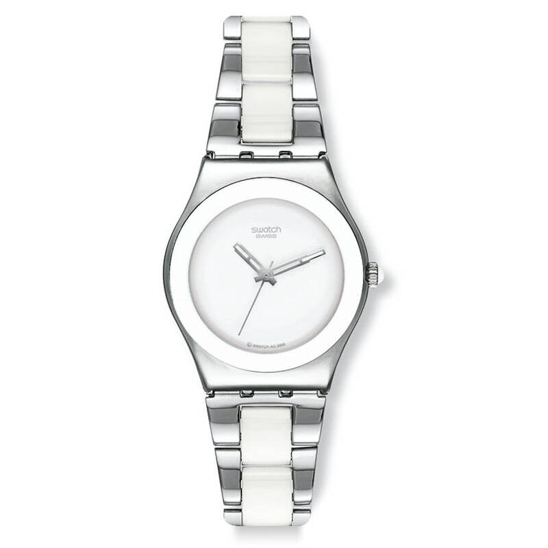 斯沃琪(swatch)手表 金属中盘淑女系列石英女表陶色迷人yls141gc 自营