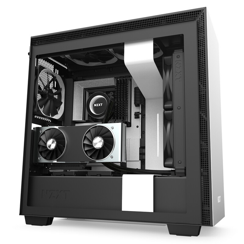 恩杰nzxt h710i 白色 diy中塔atx机箱