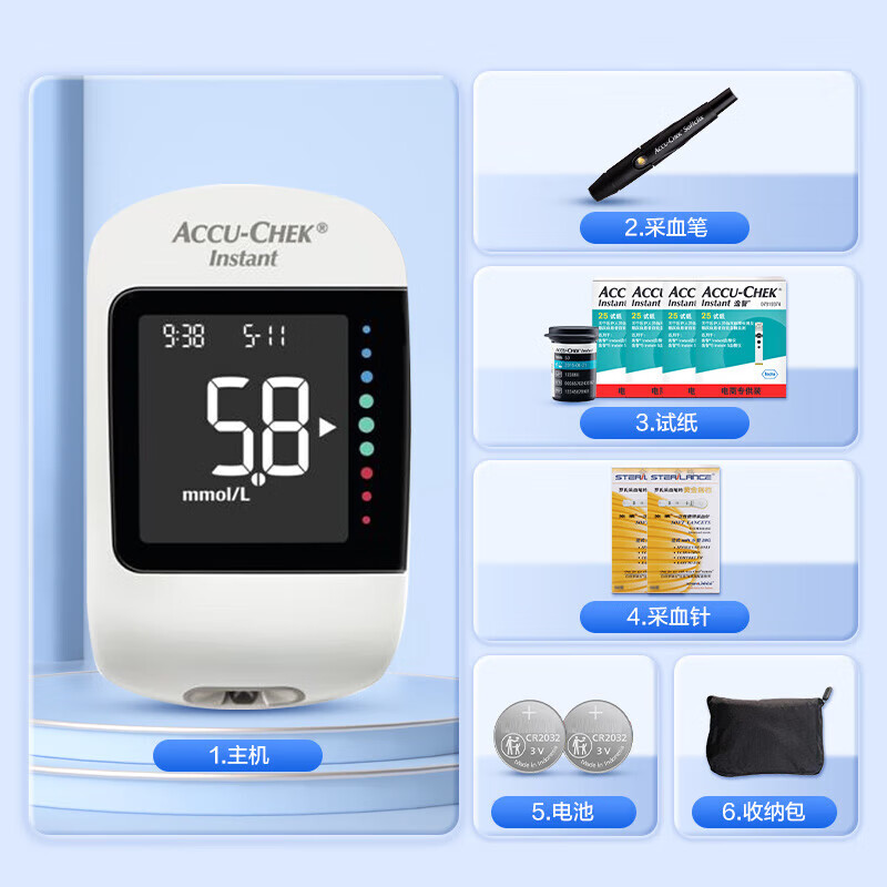罗氏逸智型（100试纸+针头）血糖仪图片